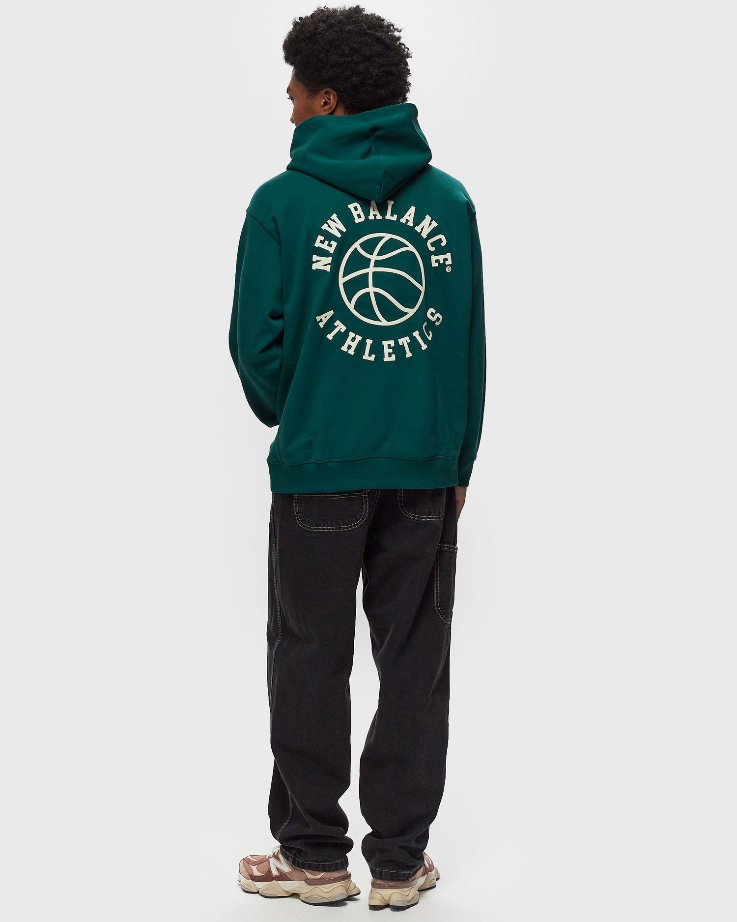 Mikina New Balance Athletics Relaxed League Hoodie Zelené | MT43563-MHN, 1