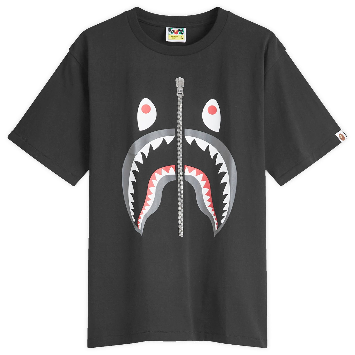 Tričko BAPE Classic Shark Graphic T-Shirt Black Čierna | 001TEK801003M-BLK, 1