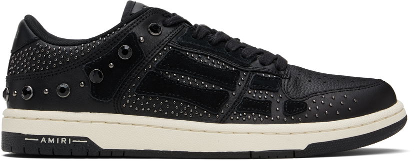 Tenisky a topánky AMIRI AMIRI Crystal Studded Skel Top Low Čierna | AMFOSR1170