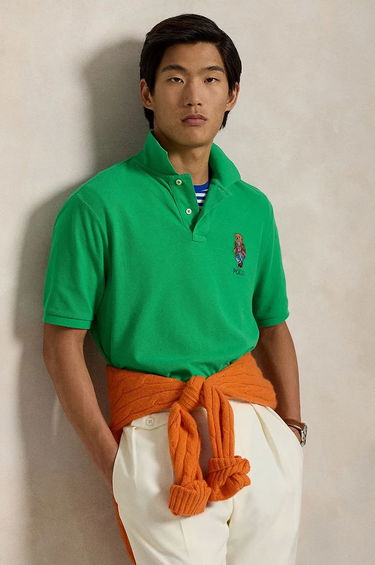Polo tričko Polo by Ralph Lauren Green Polo Shirt With Logo Embroidery Zelené | 710854495, 0