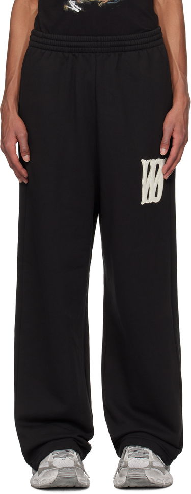 Tepláky We11done We11done Bouclé Letter Logo Sweatpants Čierna | WD-TA3-24-709-U-BK, 0