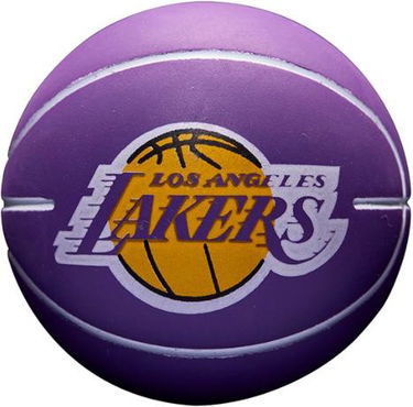 Športový doplnok Wilson Tennis NBA Los Angeles Lakers Dribblers Mini Basketball Fialová | wtb1100ll, 0