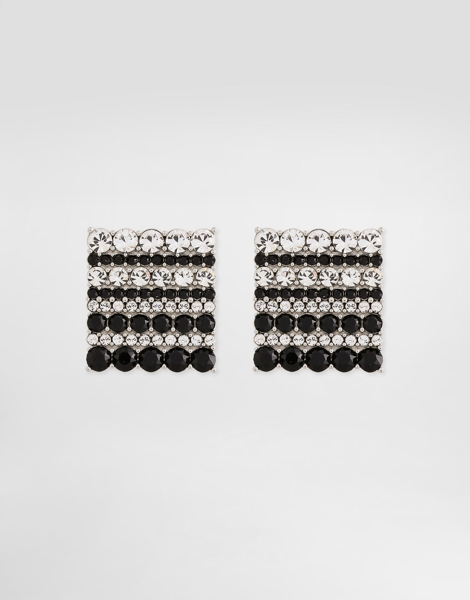 Šperky Dolce & Gabbana Dolce & Gabbana Crystal Striped Square Cufflinks Rôznofarebný | WFR1I1W111187655, 0