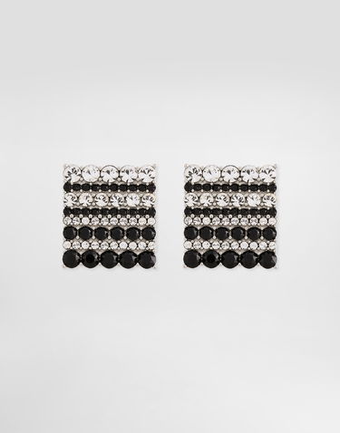 Šperky Dolce & Gabbana Dolce & Gabbana Crystal Striped Square Cufflinks Rôznofarebný | WFR1I1W111187655, 0
