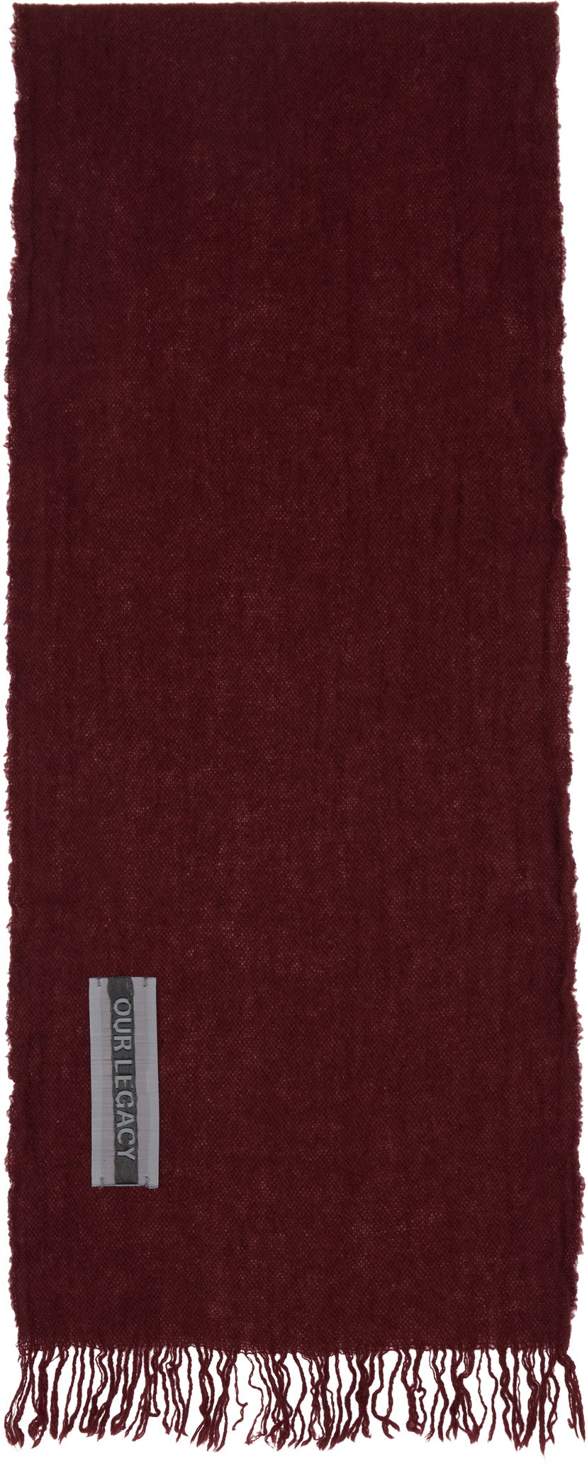 Šál OUR LEGACY Our Legacy Cottage Scarf Vínová | A4258CCM