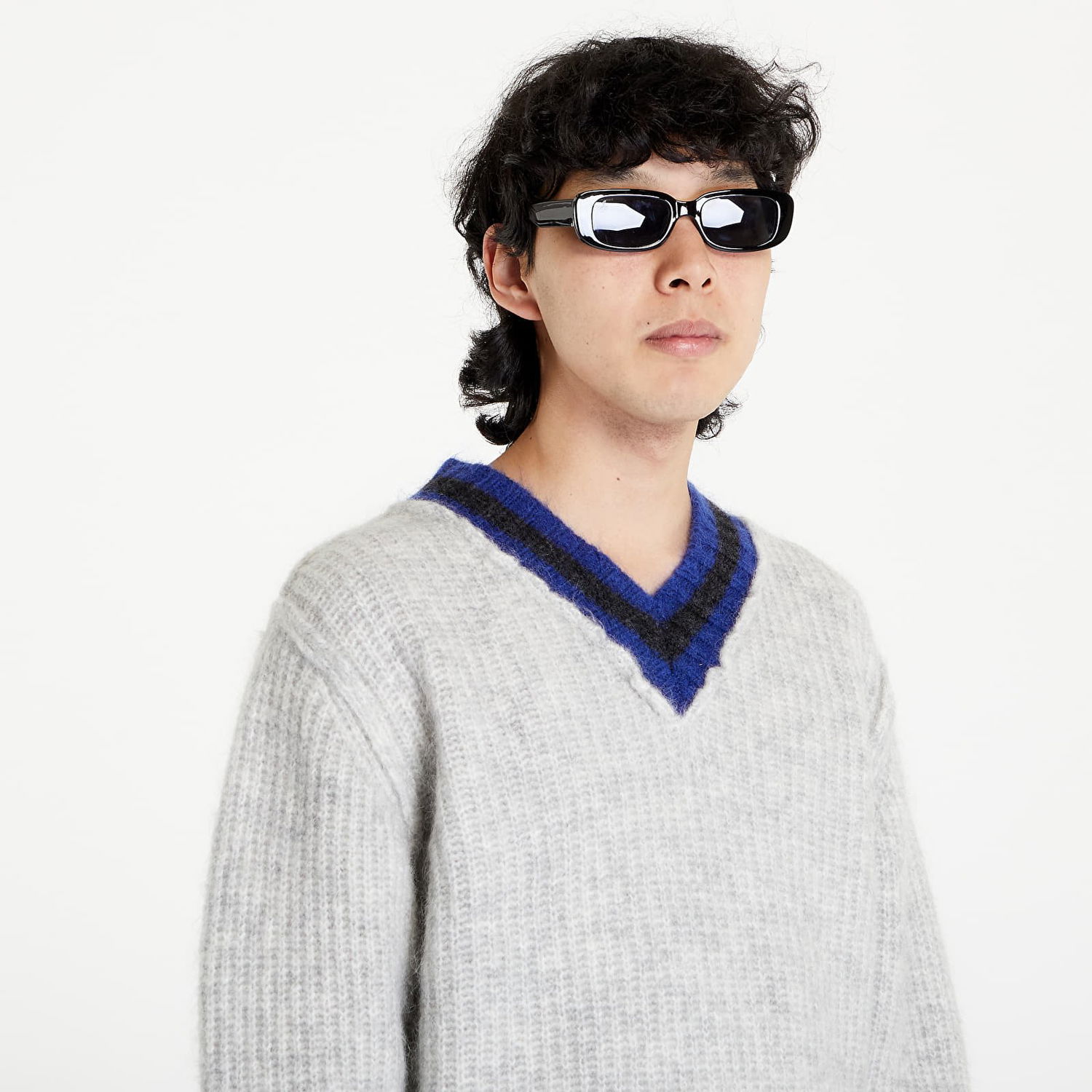 Sveter Stüssy Mohair Tennis Sweater Šedá | 117142 ash, 0