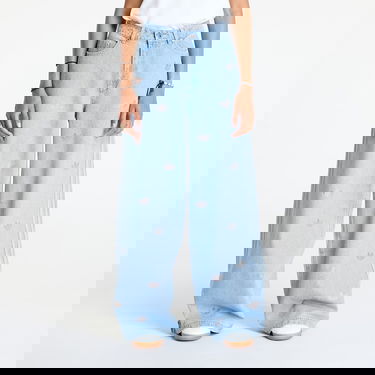 Džínsy adidas Originals Denim Pant Rhinestone Clear Blue Modrá | JN3020, 0