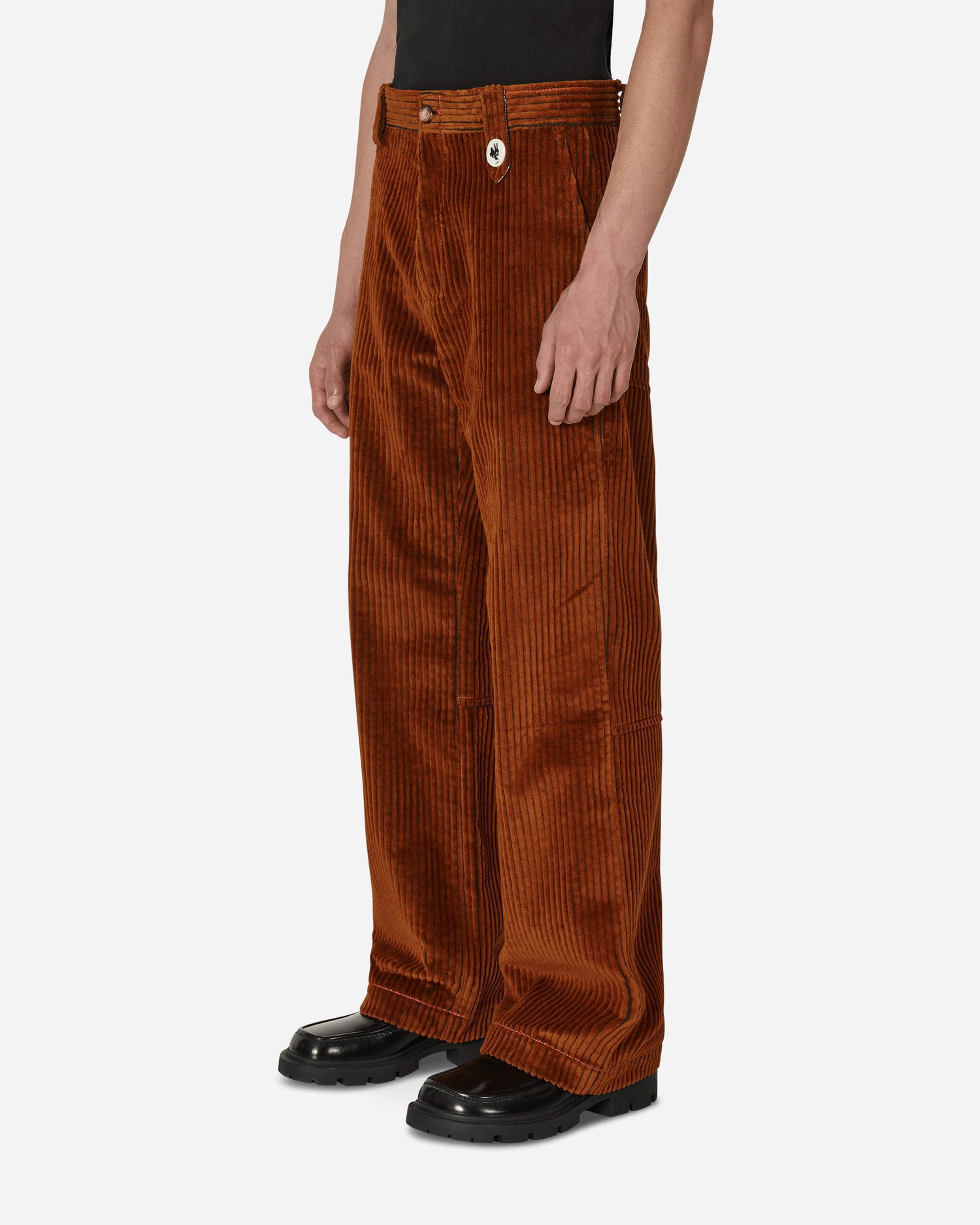 Nohavice CORMIO Taner Trousers Hnedá | CORTANERDENIM DARKBROWN, 1