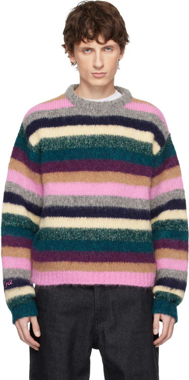 Sveter ERL Striped Alpaca Crewneck Sweater Rôznofarebný | ERL11N002, 0