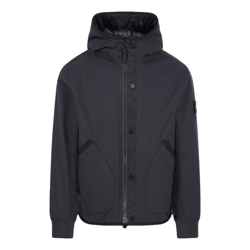 Vetrovka Stone Island Shell R Hooded Jacket Čierna | 791541027-V0029
