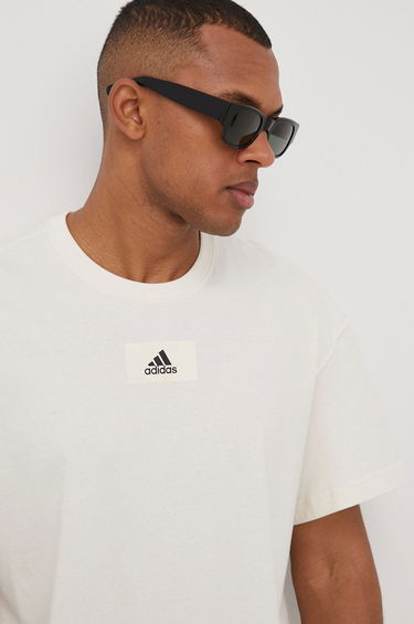 Tričko adidas Originals Essentials Feelvivid Drop Shoulder T-Shirt Béžová | HE4368, 0