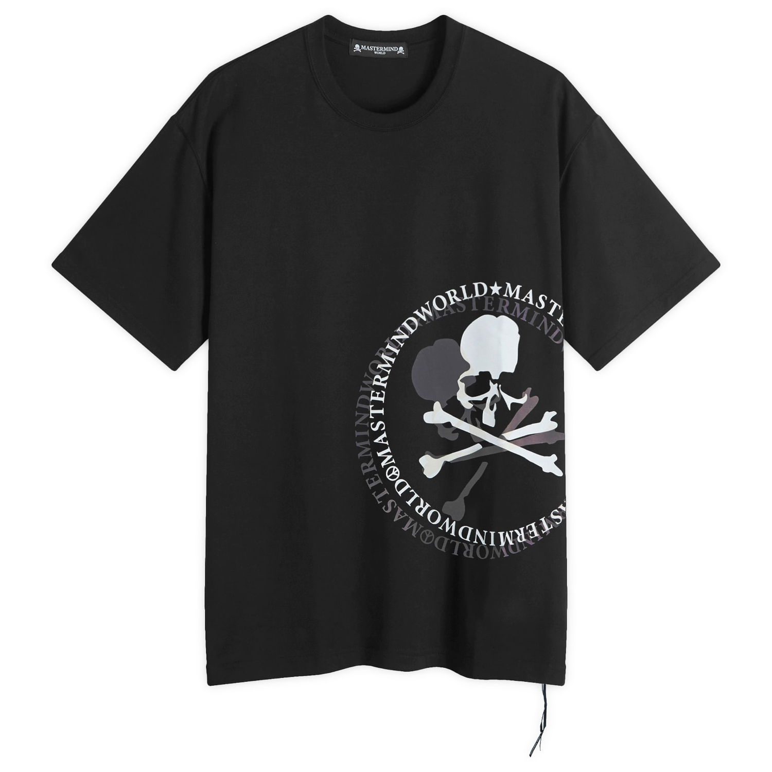 Tričko Mastermind WORLD Aurola Logo T-Shirt Black Čierna | MW24S13-TS053-010-BLK, 0