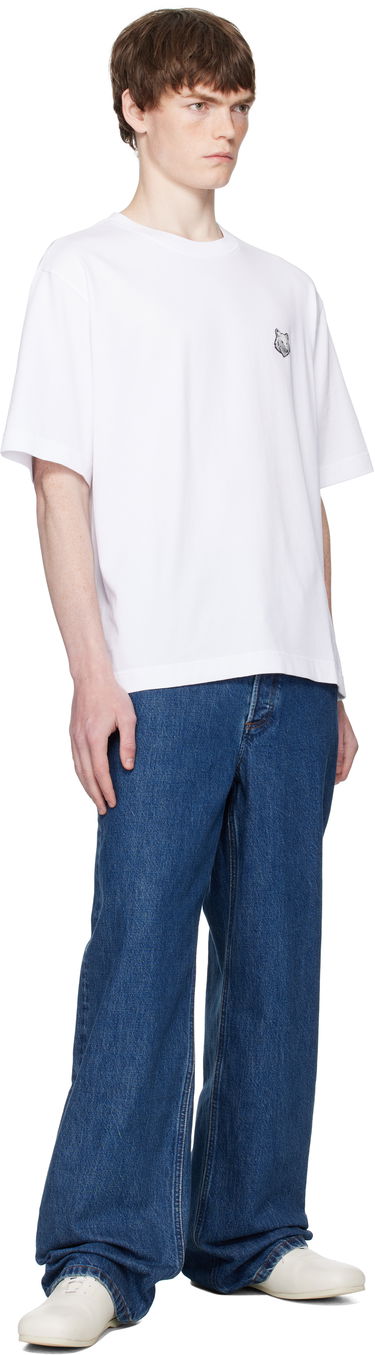 Tričko MAISON KITSUNÉ Maison Kitsuné Fox Head Patch Comfort T-Shirt Biela | PM00109KJ0119, 3