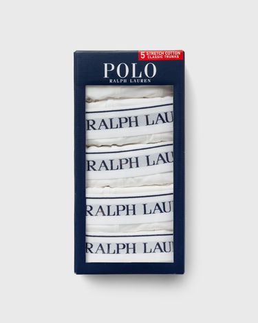 Boxerky Polo by Ralph Lauren CLASSIC TRUNK-5 PACK Biela | 714864292010, 2