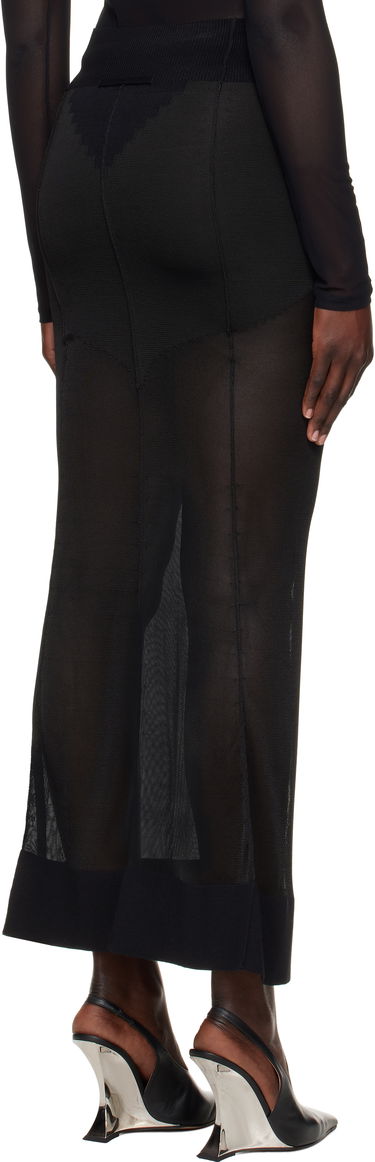 Sukňa Jean Paul Gaultier Jean Paul Gaultier 'The Logo Knit' Maxi Skirt Čierna | 25/33-F-JU145-M083-00, 2