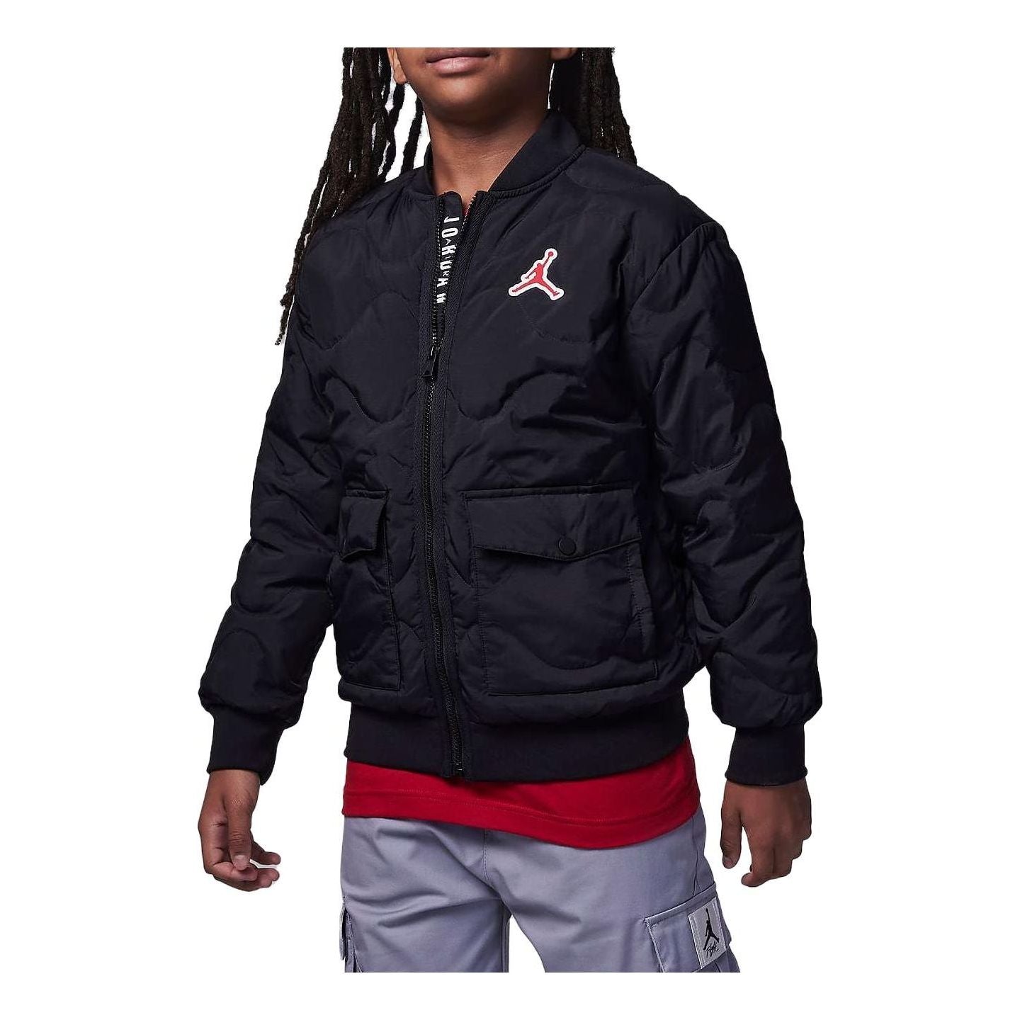 Bomber bunda Jordan Air Jordan Quilted Liner Jacket Čierna | FZ6538-010, 0
