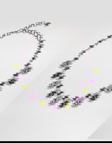 Náhrdelník Dolce & Gabbana Dolce & Gabbana Eleganza 18K White Gold Necklace with Amethysts, Peridots, and Sapphires Fialová | WNSA4GWAME180001, 0