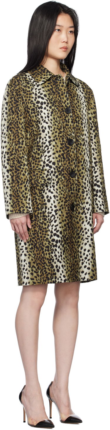 Kabáty Blumarine Blumarine Printed Jacquard Coat Hnedá | P522S093A, 1