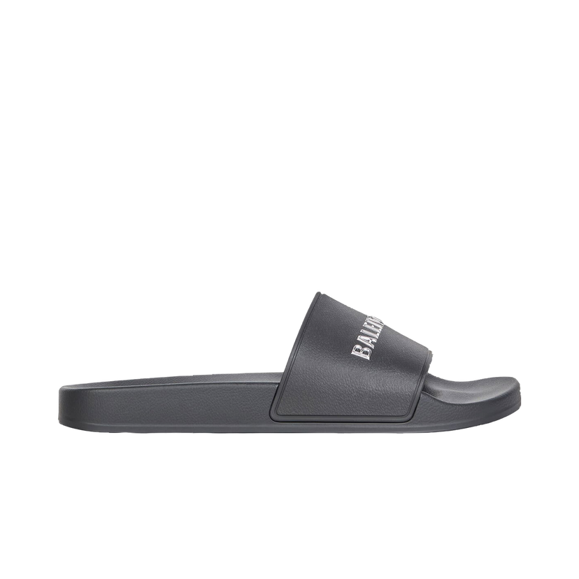 Tenisky a topánky Balenciaga Pool Slides Black Chrome Logo Čierna | 565826W1S8C1081