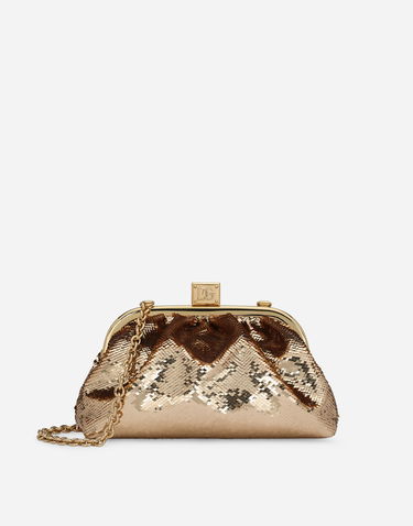 Kabelka Dolce & Gabbana Dolce & Gabbana Maria Sequined Mini Clutch Metalická | BB7368AH64480997, 0