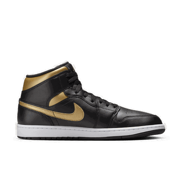 Tenisky a topánky Jordan Air Jordan 1 Mid Black Metallic Gold Čierna | DQ8426-071, 4