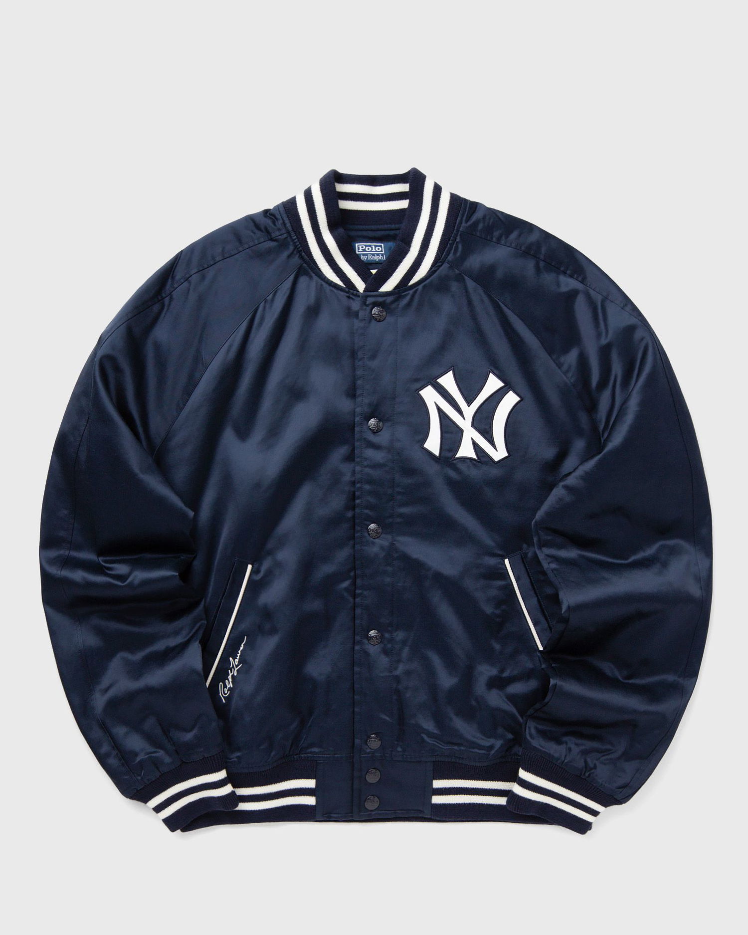 Bomber bunda Polo by Ralph Lauren Yankees Satin Bomber Jacket Navy | 710967439001, 1