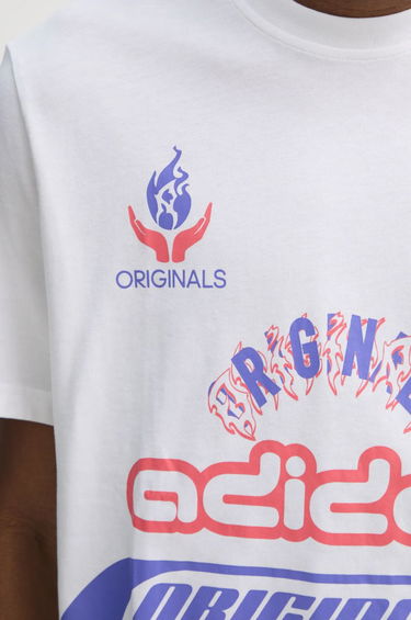 Tričko adidas Originals Graphic Print T-Shirt Biela | JD0663, 4