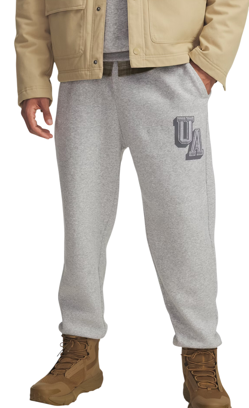 Tepláky Under Armour Under Armour Icon Fleece Graphic Joggers Šedá | 6003934-011