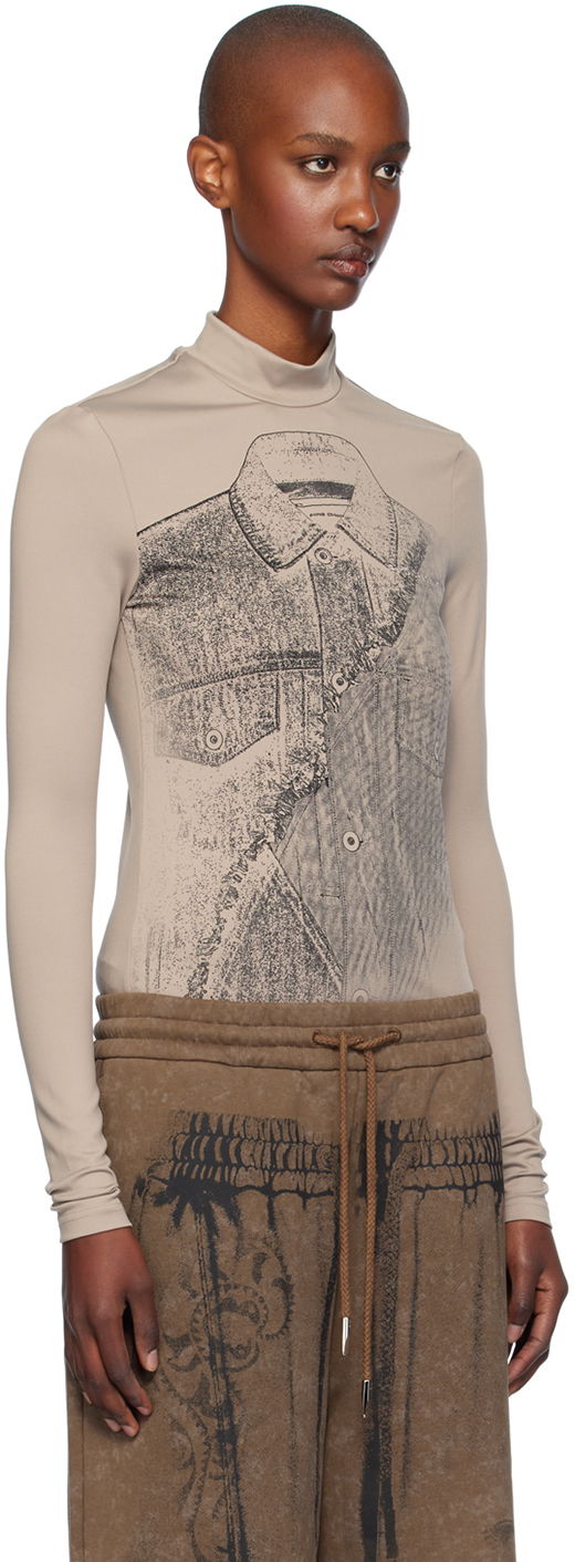 Feng Chen Wang Deconstruction Print Jersey T-Shirt
