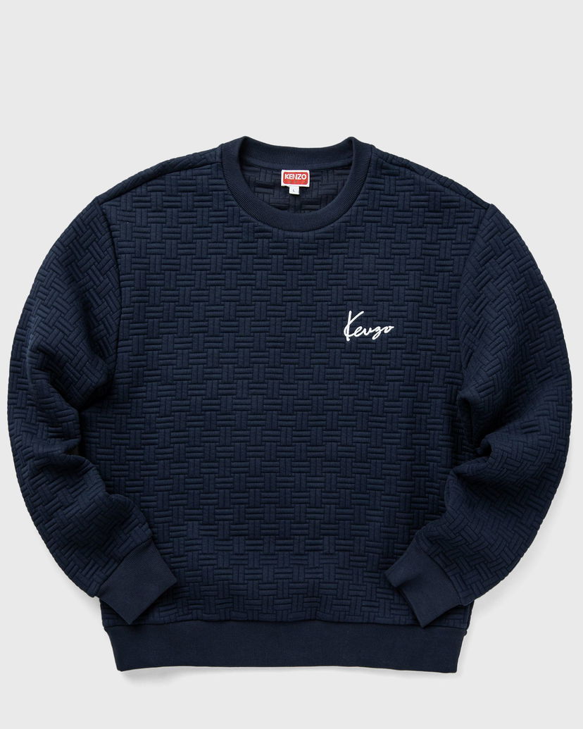 Mikina KENZO WEAVE CLASSIC SWEATSHIRT Navy | FE65SW2154MU.79