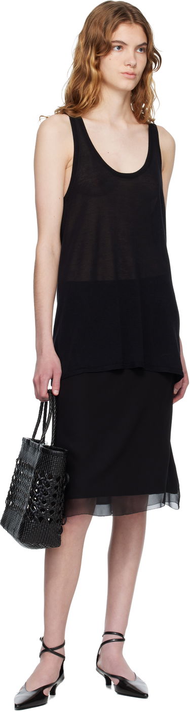 Tote bag OSOI Biscuit Woven Tote with Bow Details Čierna | 25SB06005001, 3