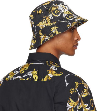 Klobúk Versace Versace Jeans Couture Fisherman Bucket Hat Čierna | E78GAZK06_EZG364, 2