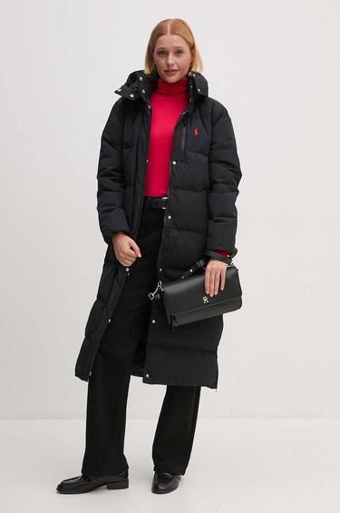 Prešívaná bunda Polo by Ralph Lauren Long Puffer Jacket Čierna | 211941005, 1
