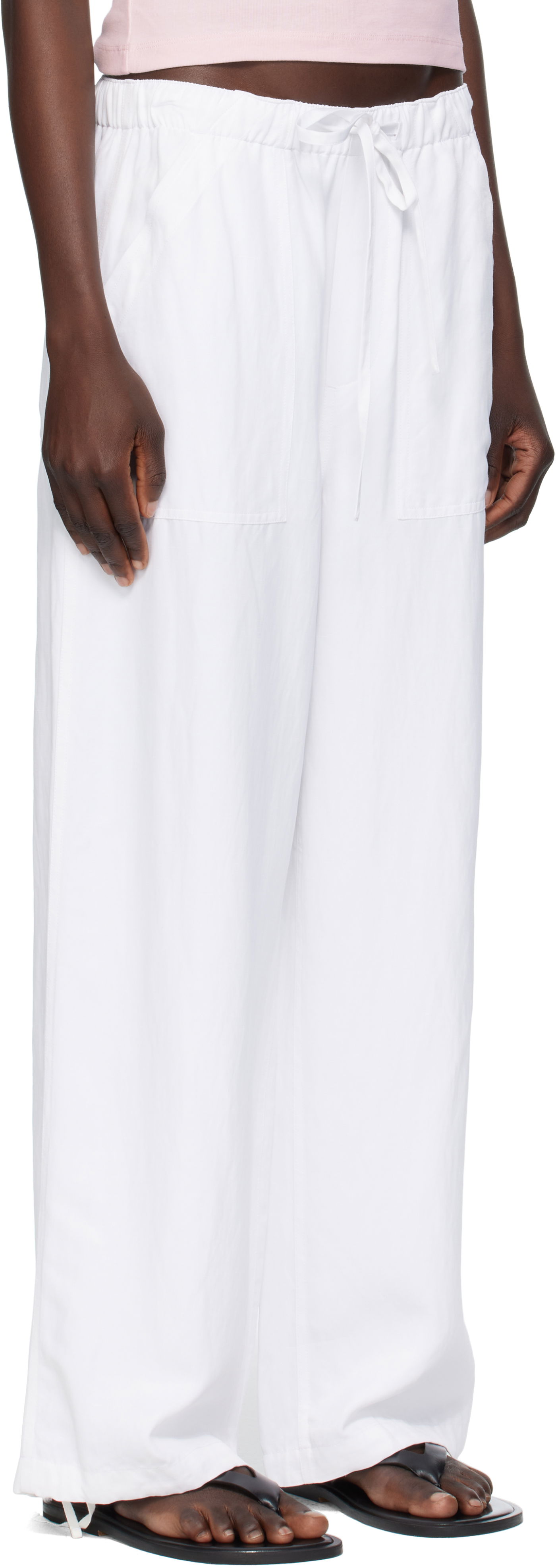 Nohavice rag & bone rag & bone Adina Beach Trousers Biela | WAW25P70082908, 1