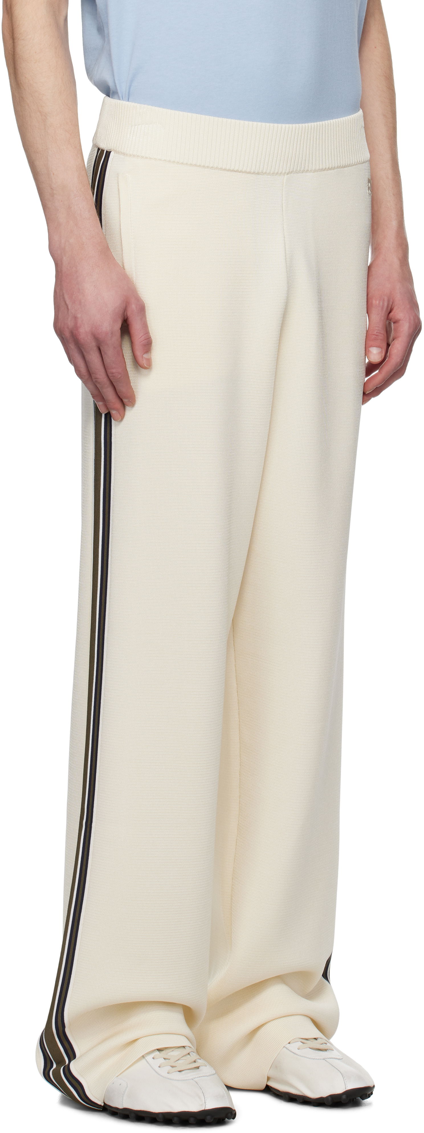 Tepláky Wales Bonner Wales Bonner Tide Track Pants Béžová | US25KN35-KN05-100 BRIGHT RAYON, 1