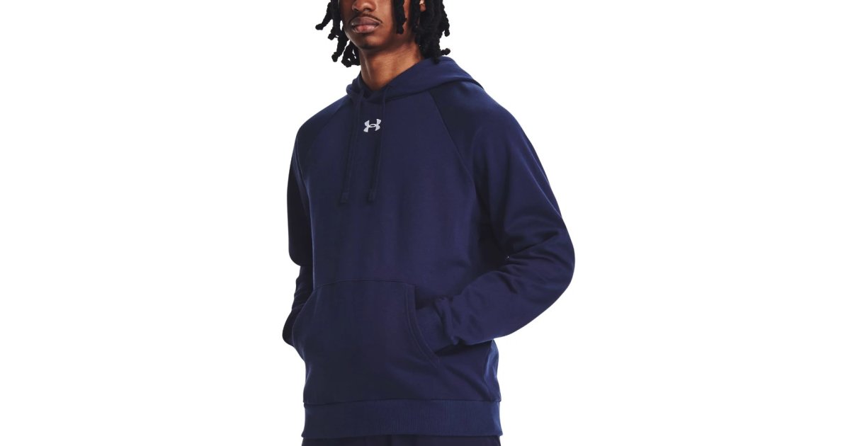 Mikina Under Armour Rival Fleece Hoodie Navy | 1379757-410, 1