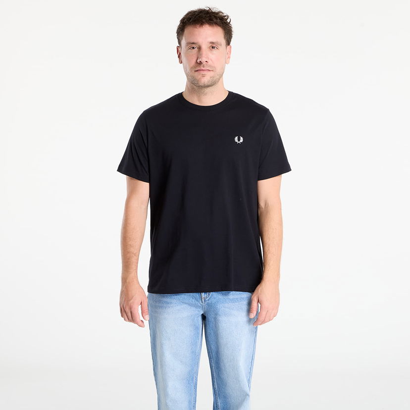 Tričko Fred Perry Fred Perry Crew Neck T-Shirt Čierna | M1600V 102