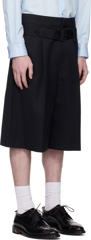 Šortky Simone Rocha Simone Rocha Wide Leg Multi Belt Loop Shorts Čierna | 4160 1217, 1