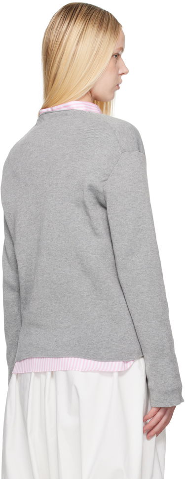 Sveter Comme des Garçons Comme des Garçons Shirt Geometric Cutouts Sweater Šedá | FO-N002-S25, 2