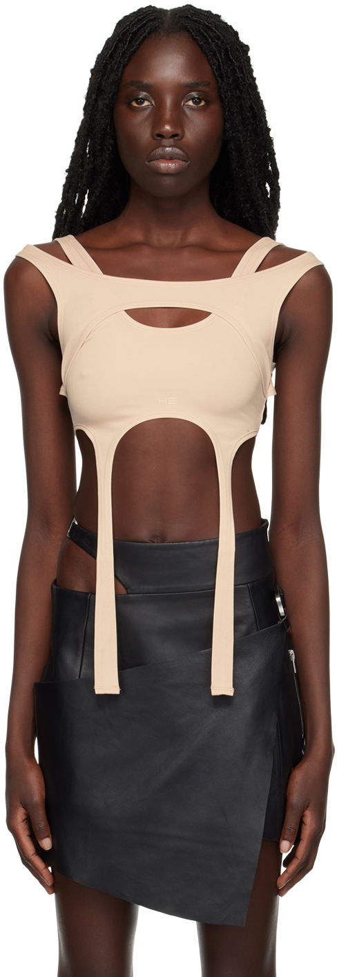 Tielko HELIOT EMIL Harness Tank Top Béžová | HE_W_13_005_P03_BE16, 0