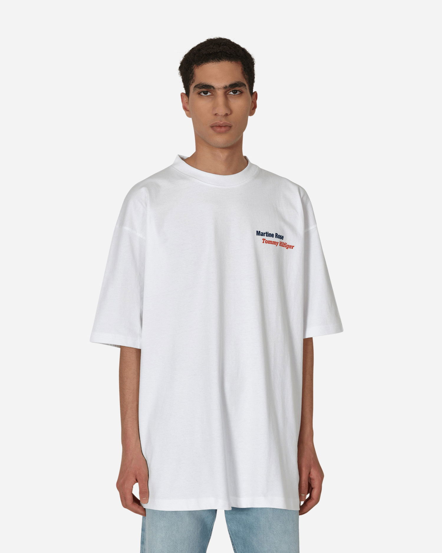 Tričko Tommy Hilfiger Martine Rose x Oversized T-Shirt Biela | DM0DM15483 YBR, 0