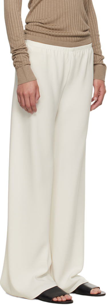 Nohavice The Row Gala Wide Leg Trousers Biela | 1766-W1968, 4