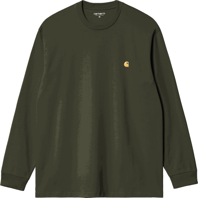 Tričko Carhartt WIP Long-sleeve Carhartt WIP Chase T-Shirt Zelené | i026392-3cbxx