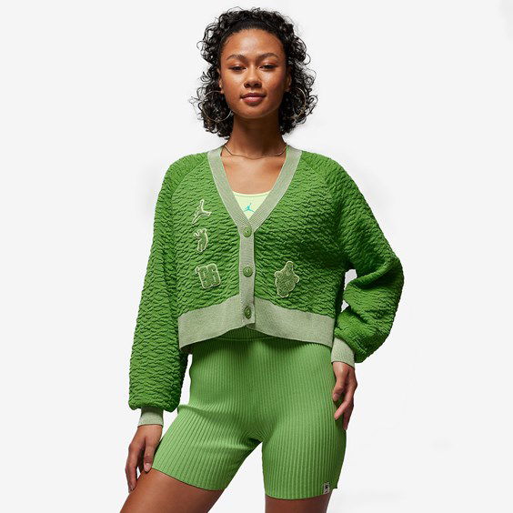 Sveter Jordan UNION x Bephies Beauty Supply Women's Cardigan Zelené | FD4250-377, 1