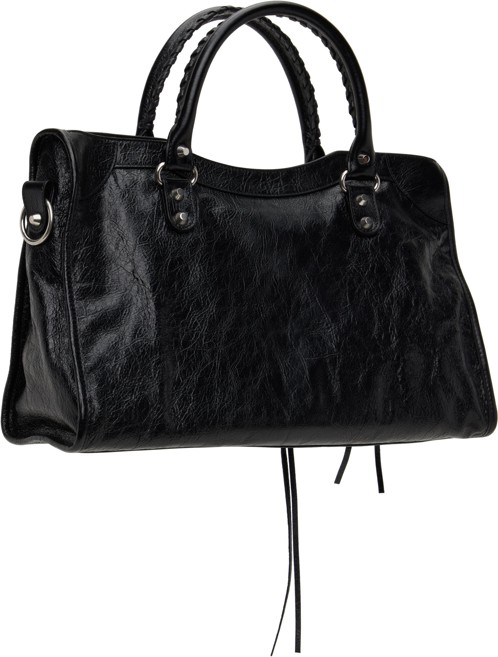 Black 'Le City' Leather Handbag