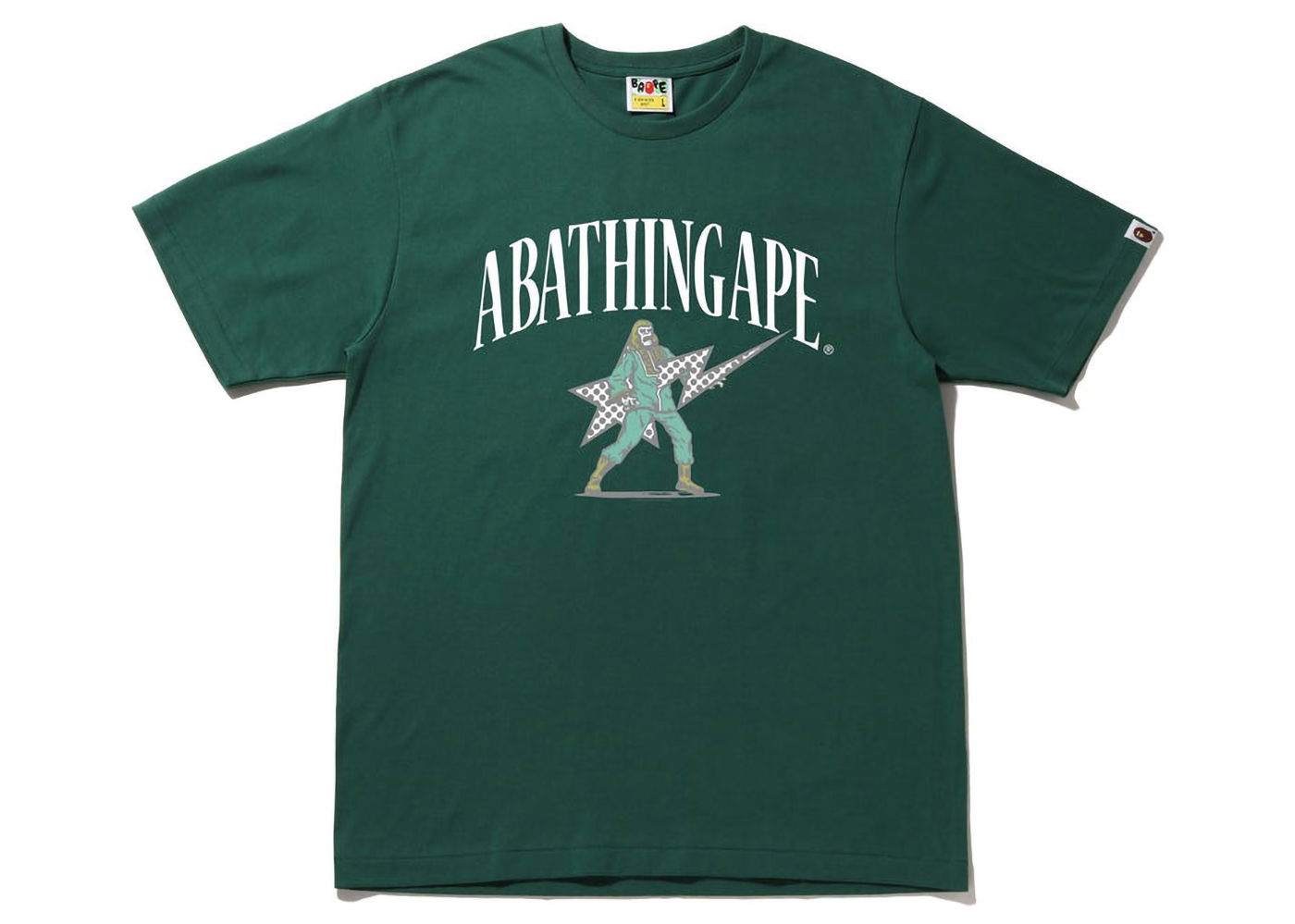 Tričko BAPE Archive Graphic #2 Tee Zelené | 1I20-110-014, 0