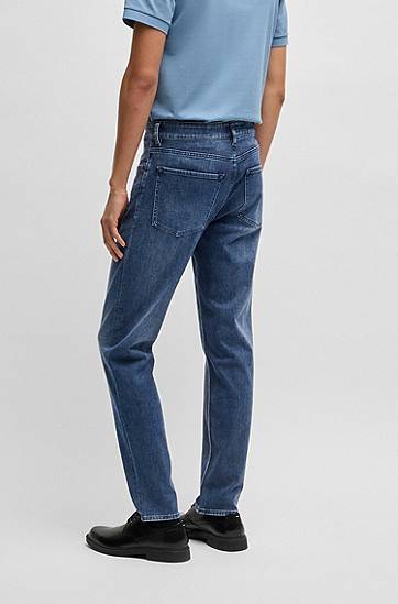 Džínsy BOSS Maine Regular-Fit Jeans Modrá | 50540479, 1