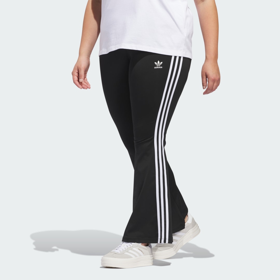 Legíny adidas Originals Flared Leggings (plus size) Čierna | IN1105, 0