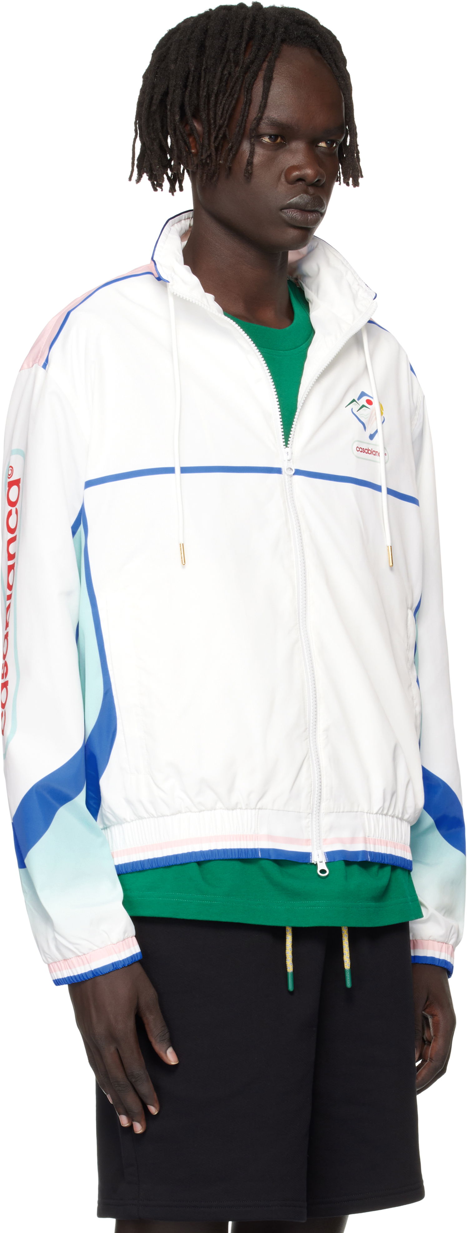 Vetrovka Casablanca Casablanca Casa Sportif Windbreaker Jacket Biela | U-MPF25-JK-033-01, 1