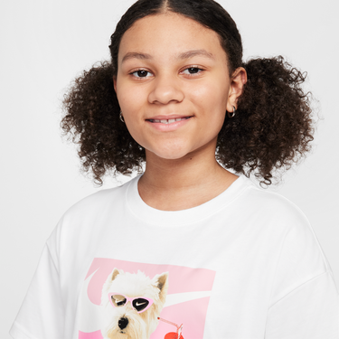 Tričko Nike Girls' T-Shirt Biela | HQ2337-100, 2